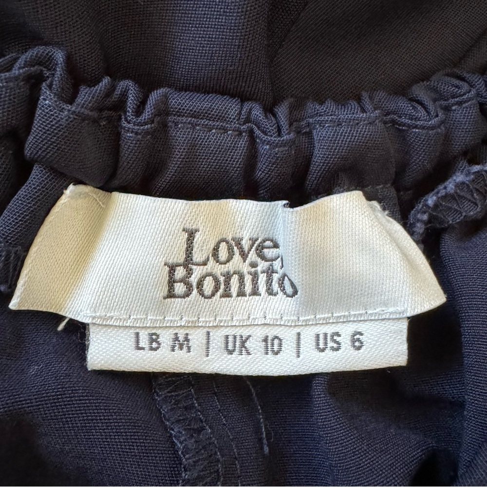 Love Bonito Navy Wide Leg Sleeveless Relaxed Jumpsuit Womens Size US 6 - Picture 12 of 13